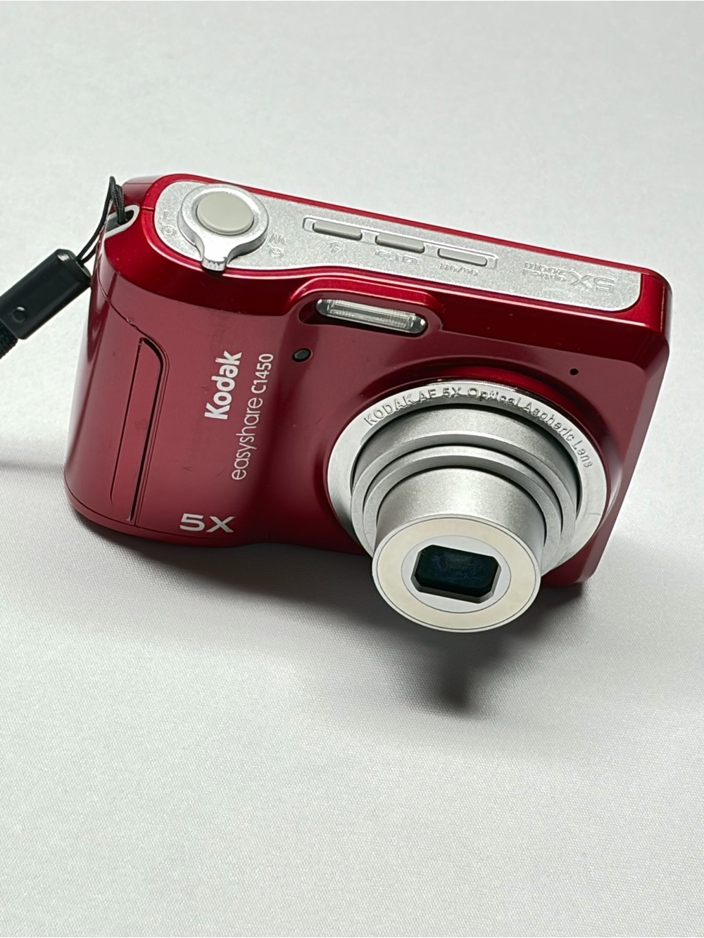 Y2K Kodak EasyShare C1450 Red 14MP Digital Camera 5x Optical Zoom Tested